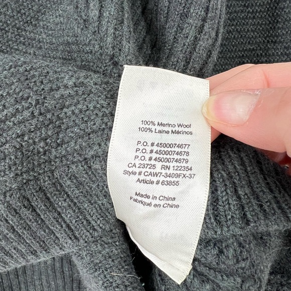 Aritzia Wilfred Grey Green Free Merino Wool Sweater - Isabelli Sweater Medium - Picture 5 of 5